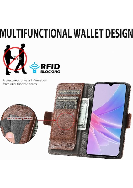 Oppo Oppo 11F 5g Çok Renkli Ekleme Cüzdan Çoklu Kart Yuvası Için Flip Case (Yurt Dışından) indirimleri