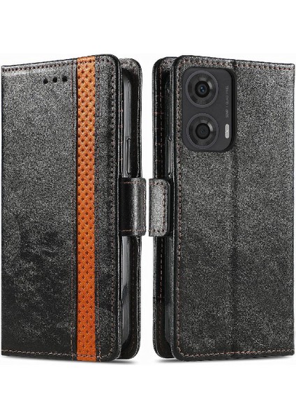 Motorola Moto G24 4g Cüzdan Iş Için Flip Case Çok Renkli Çoklu Kart (Yurt Dışından)