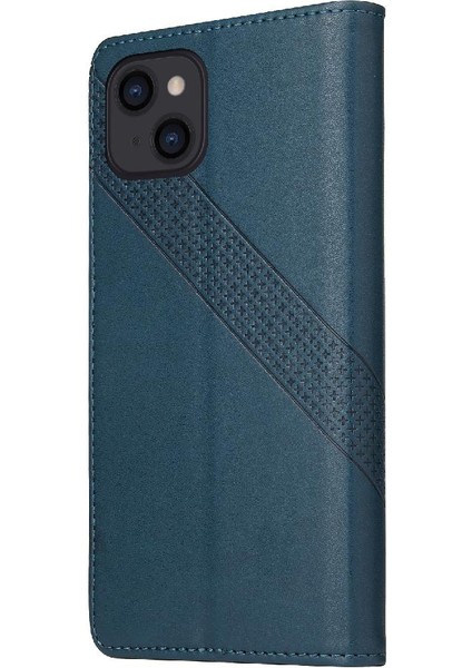 Iphone 14 Için Flip Case Premium Deri Iki Kart Yuvaları Premium Deri (Yurt Dışından)