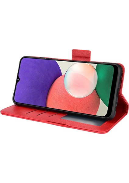 Samsung Galaxy A22 5g Için Kılıf Kart Yuvaları Tutucu Pu Deri Cüzdan Yan (Yurt Dışından) modelleri