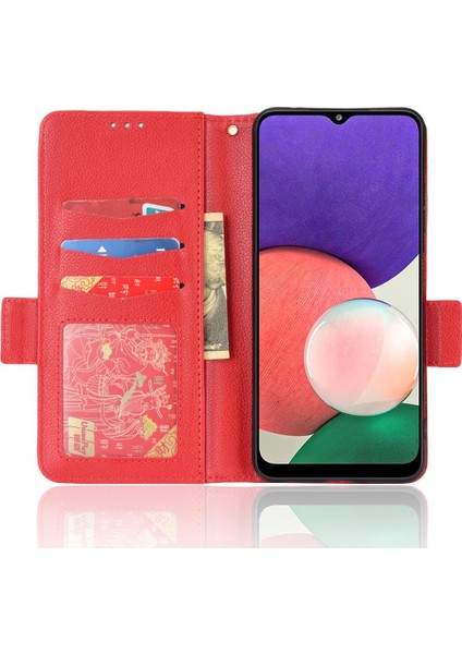 Samsung Galaxy A22 5g Için Kılıf Kart Yuvaları Tutucu Pu Deri Cüzdan Yan (Yurt Dışından) indirimleri
