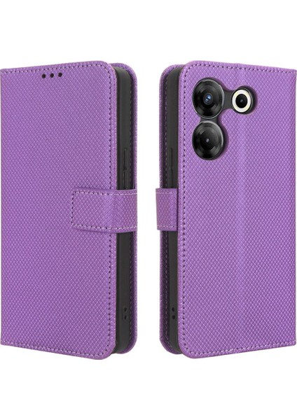 Tecno Camon 20 Pro 5g Kart Tutucu Kickstand Kapak Manyetik Cüzdan Için Kılıf (Yurt Dışından)