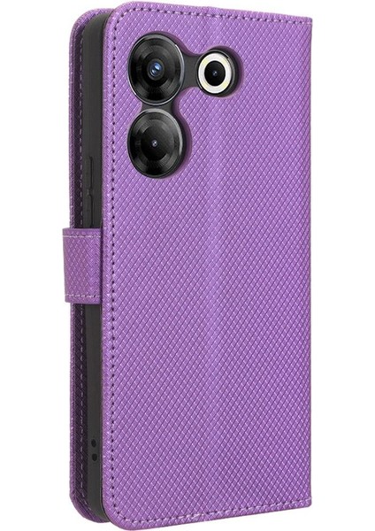 Tecno Camon 20 Pro 5g Kart Tutucu Kickstand Kapak Manyetik Cüzdan Için Kılıf (Yurt Dışından)