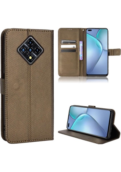 Infinix Sıfır 8 Kapak Kart Tutucu Kickstand Manyetik Cüzdan Için Kılıf (Yurt Dışından)