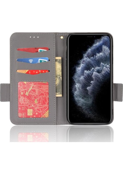 Iphone 11 Için Kılıf Pro Max Yan Toka Cüzdan Pu Deri Manyetik Kart (Yurt Dışından)