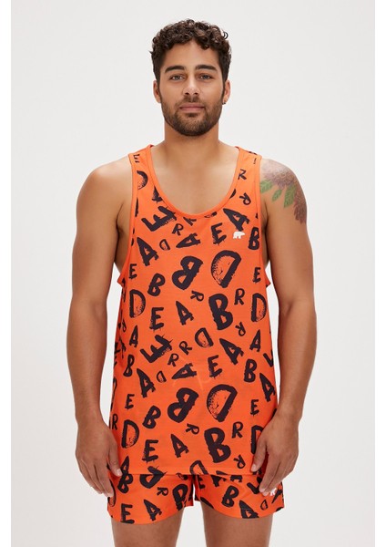 Bling Turuncu Erkek Atlet