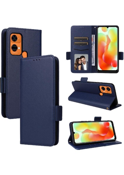 MY Boutique1 Oukitel C33 Pu Deri Kart Yuvaları Tutucu Manyetik Yan Toka Için Kılıf (Yurt Dışından)