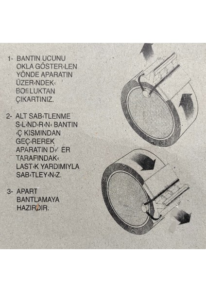 Bant Evi Bant Kesme Aparatı Pratik Avuç Içi Koli Bandı Bant Kesici Bant-Kes