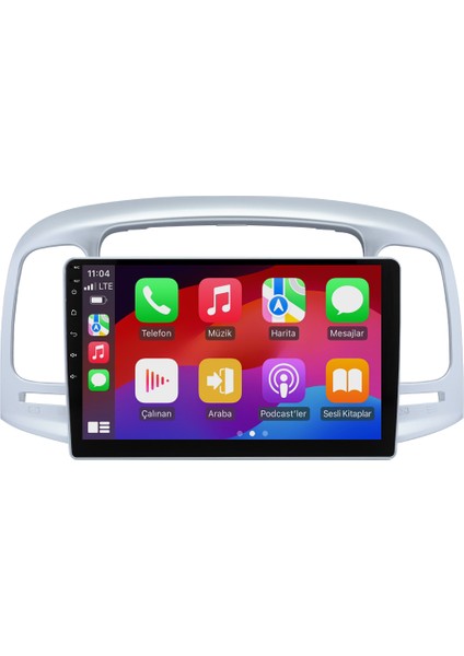 Hyundai Accent Era (2006-2012) Android 14 Multimedya - 2 GB Ram - 32 GB Hafıza - Carplay CRV4280XP