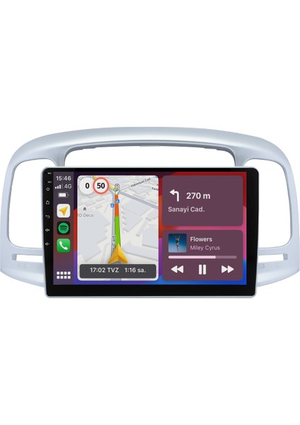 Hyundai Accent Era (2006-2012) Android 14 Multimedya - 2 GB Ram - 32 GB Hafıza - Carplay CRV4280XP