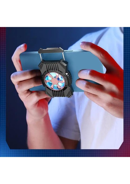 P12 Rgb Işık Telefon ile Telefon Radyatör Soğutma Fanı Pubg Gamepad Için Oyun Kontrolörü Joystick Kavrama L1R1 Tetikler