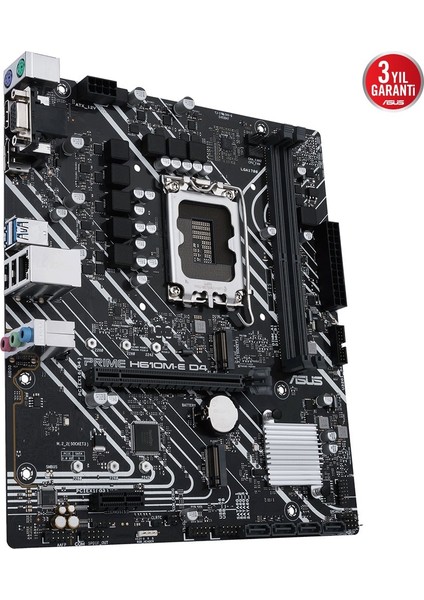 Prıme H610M-E D4-Csm Intel H610 LGA1700 Ddr4 3200 Dp HDMI VGA Çift M2 Usb3.2 Matx