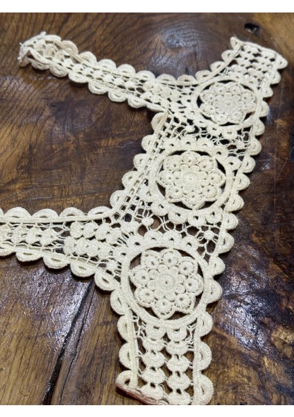 Triko Örme Çiçek Desenli Giyim Aksesuarı Crop Dikiş Aksesuarı