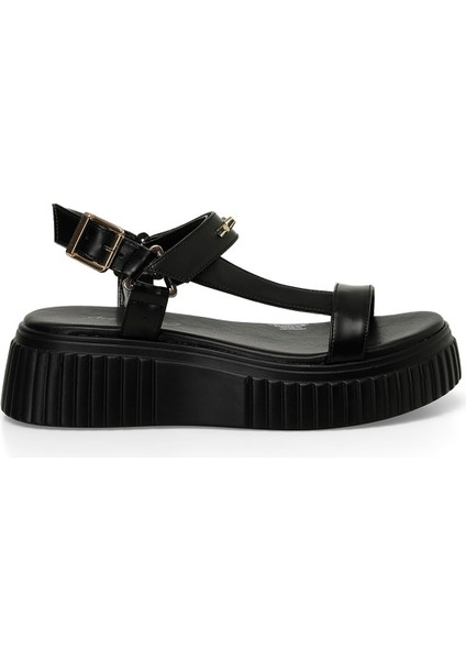 CS24043 4fx Siyah Kadın Spor Sandalet