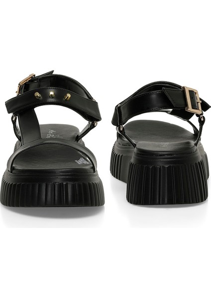 CS24043 4fx Siyah Kadın Spor Sandalet