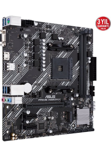 Prıme A520M-K Amd A520 Am4 Ddr4 4400 HDMI VGA M2 Usb3.2 Matx fırsatları