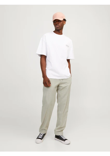 Jack & Jones Erkek Keten Karisimli Jogger Pantolon - Kane