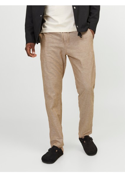 Jack & Jones Erkek Keten Karisimli Jogger Pantolon - Kane