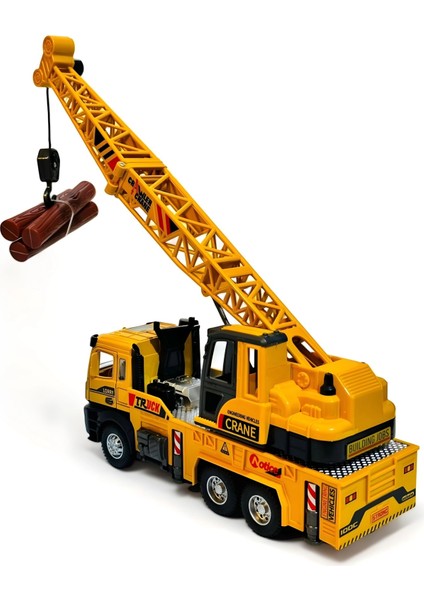 Oyuncak Sesli ve Işıklı Metal Çek Bırak Iş Araçları - Die Cast Inşaat Arabaları fırsatları