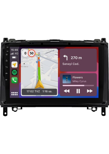Mercedes B Serisi W245 (2006-2009) Android 14 Multimedya - 2 GB Ram - 32 GB Hafıza - Carplay CRV4340XP W245 indirimleri