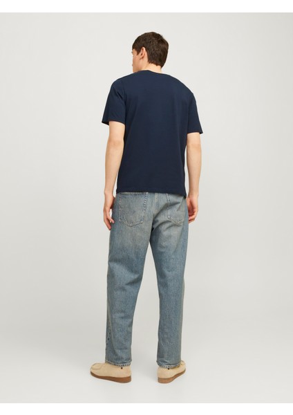 JJECORP LOGO TEE PLAY SS Lacivert Erkek Kısa Kol T-Shirt modelleri