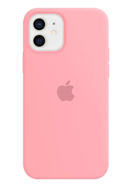 Soft Store TR iPhone 15 Pro Max Uyumlu Pembe Renk Logolu Lansman Içi Kadife Silikon Kılıf