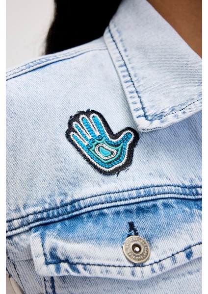 Joanne Ocean Blue Kadın Denim Yelek indirimleri