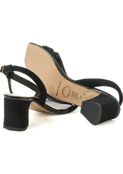 Kadın Sandalet 1C5210DP Donna Serena Camoscio Nero
