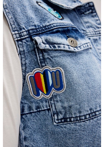 Joanne Blue Kadın Denim Yelek modelleri