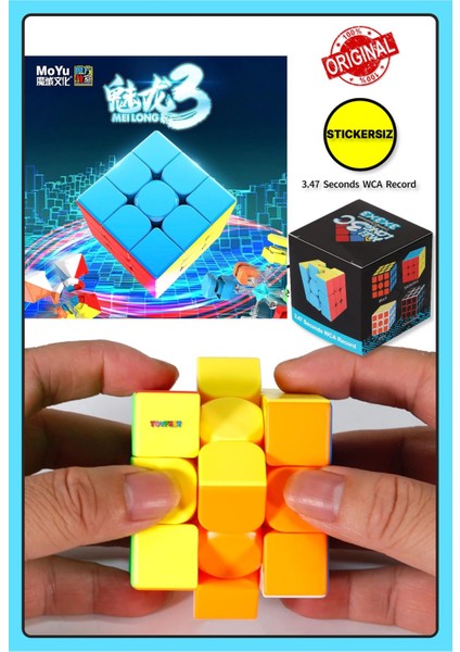 Moyu 3x3 Klasik Cube - Stickersız Akıl Zeka Küp