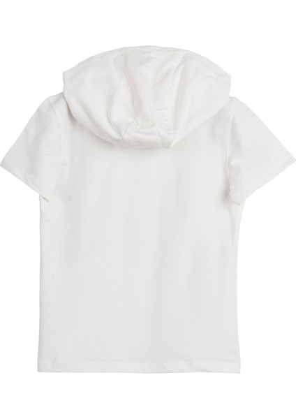 Mood Beyaz Çocuk Baskılı Hoodie Sweatshirt