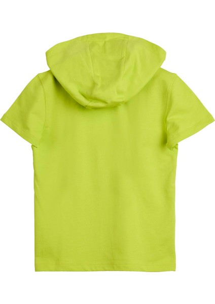 Mood Yeşil Çocuk Baskılı Hoodie Sweatshirt