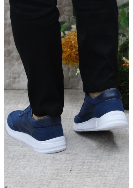 Dks 2004 Mavi Hafif Rahat Keten Sneaker Erkek Ayakkabı fırsatları