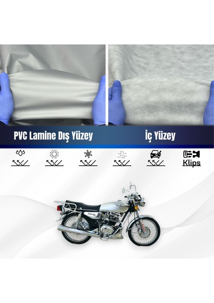 Ultra Shop Kuba Filinta 200 Su Geçirmez Motosiklet Branda 4 Mevsime Uygun Motor Branda
