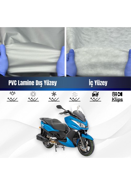 Ultra Shop Kanuni Reha 250 Su Geçirmez Motosiklet Branda 4 Mevsime Uygun Motor Branda