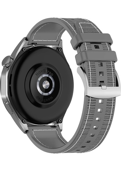 Haylou Rs4 PLUS-RS4-LS02 ile Uyumlu Kordon (20MM) Lansman Kumaş Silikon Çift Katman Kayış