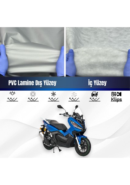 Ultra Shop Kanuni Seha 150 Su Geçirmez Motosiklet Branda 4 Mevsime Uygun Motor Branda