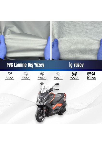 Ultra Shop Kymco Dt X360 Su Geçirmez Motosiklet Branda 4 Mevsime Uygun Motor Branda