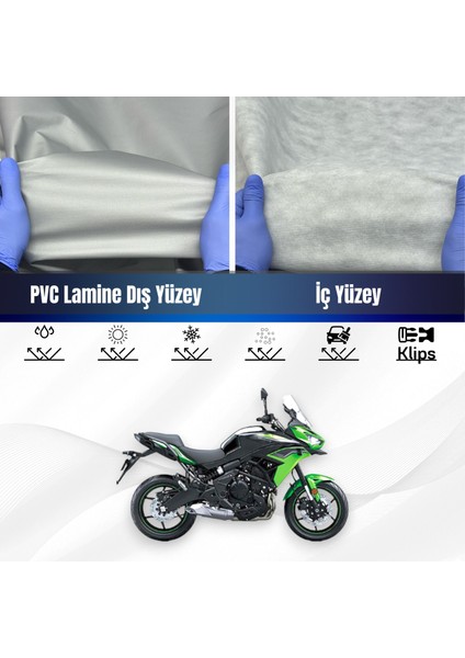 Ultra Shop Kawasaki Versys 650 Su Geçirmez Motosiklet Branda 4 Mevsime Uygun Motor Branda
