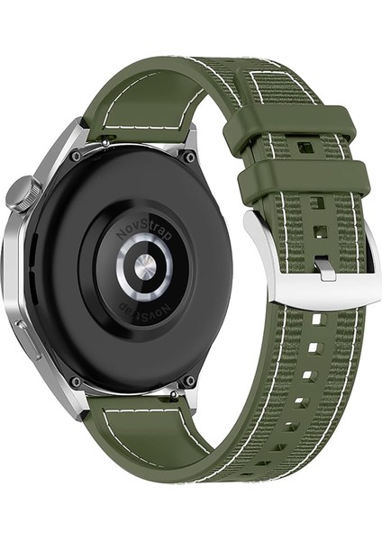 Haylou Rs4 PLUS-RS4-LS02 ile Uyumlu Kordon (20MM) Lansman Kumaş Silikon Çift Katman Kayış