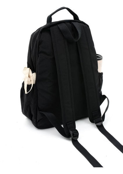Unisex Suya Dayanıklı Krinkıl Kumaş Çok Gözlü Büyük Boy Laptop Okul ve Sırt Çantası