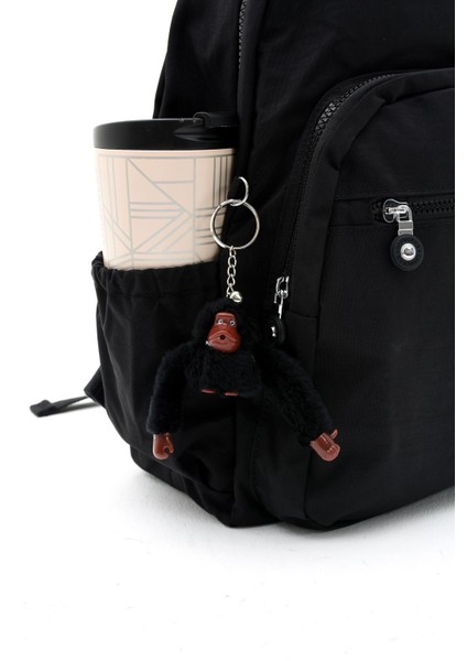 Unisex Suya Dayanıklı Krinkıl Kumaş Çok Gözlü Büyük Boy Laptop Okul ve Sırt Çantası