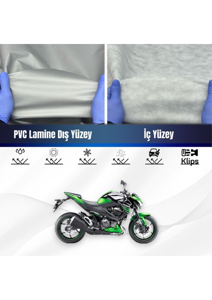 Ultra Shop Kawasaki Z 800 Su Geçirmez Motosiklet Branda 4 Mevsime Uygun Motor Branda