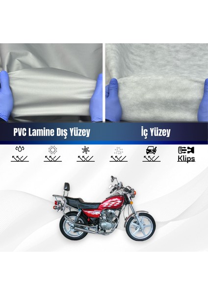 Ultra Shop Kuba KH125-12D Su Geçirmez Motosiklet Branda 4 Mevsime Uygun Motor Branda