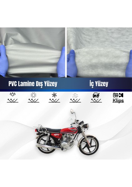 Ultra Shop Kuba Çita 170F Su Geçirmez Motosiklet Branda 4 Mevsime Uygun Motor Branda