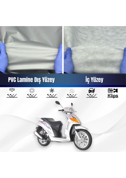 Ultra Shop Kanuni Motorum 150 Su Geçirmez Motosiklet Branda 4 Mevsime Uygun Motor Branda