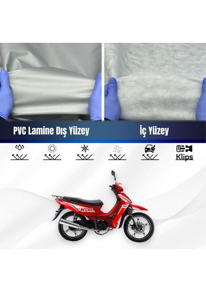 Ultra Shop Kuba Kee 100 Su Geçirmez Motosiklet Branda 4 Mevsime Uygun Motor Branda