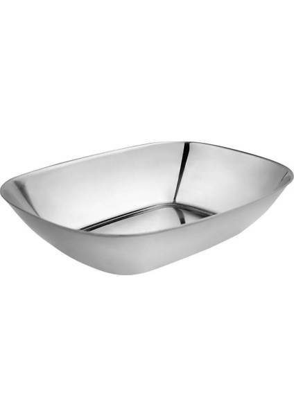 Paslanmaz Çelik Kayık Tabak Kase - Çerezlik, Meze ve Salata Kasesi Sosluk, 14 Cm, 2 Adet Orta Boy