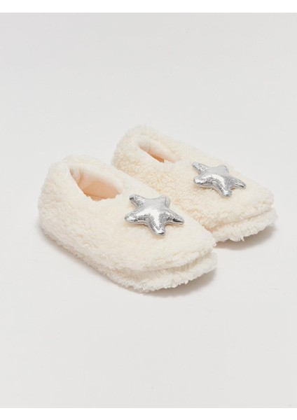 Lcw Steps 3D Aplike Detaylı Pelüş Kız Çocuk Ev Terliği