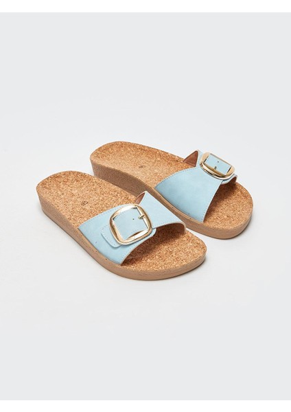 Lcw Steps Süet Görünümlü Tek Bantlı Kadın Terlik